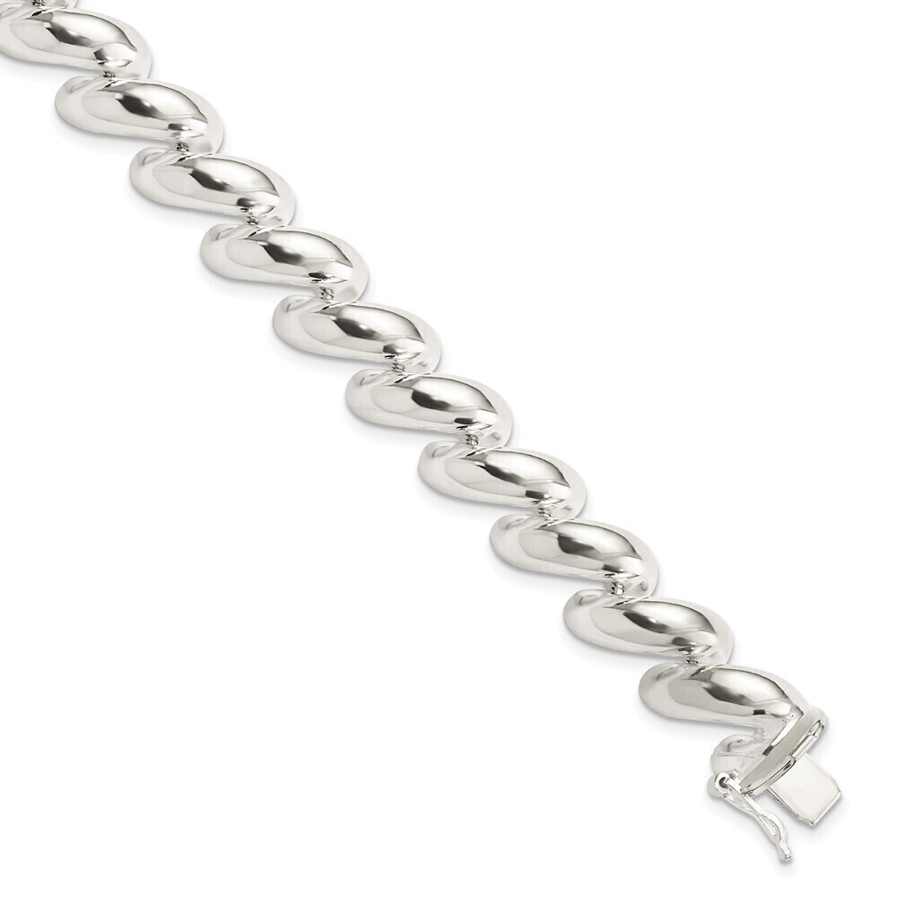 Kazi Luxury Sterling Silver 12mm San Marco Bracelet